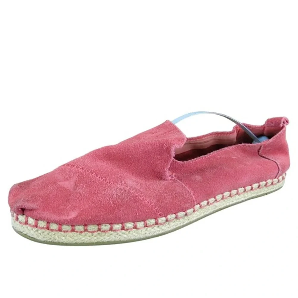 TOMS Women's ‎ Espadrille Coral Leather Sz 9 Medium  Used 2025